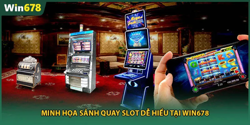 Minh họa sảnh quay slot dễ hiểu tại Win678